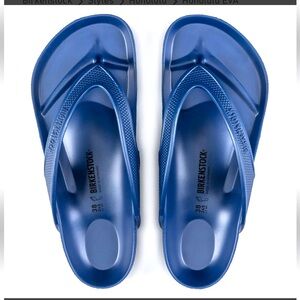 NWT Men’s Birkenstock Honolulu Eva Navy and Gold size EU 45 (US 12-12.5)